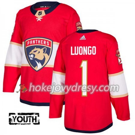 Dětské Hokejový Dres Florida Panthers Roberto Luongo 1 Červená 2017-2018 Adidas Authentic